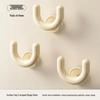 No-Drill Wall-Mounted Bathroom Slipper Rack with Suction Cups and Drainage Hooks