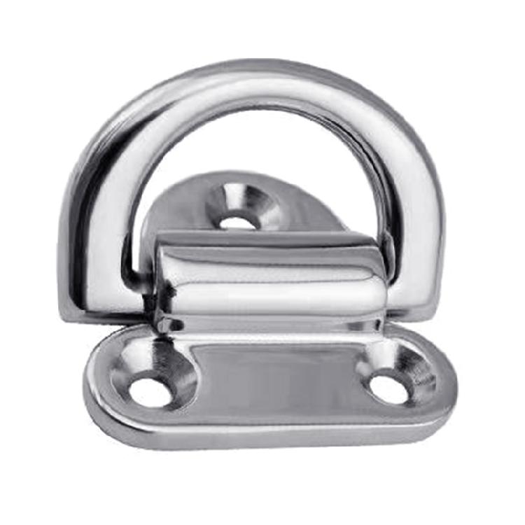 

6mm / 8mm / 10mm Folding Pad Eye Lashing D Ring Tie Down Stainless D Ring Deck 6mm