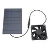 Solar Panel Fan Reduce Temperature Humidity IPX7 Waterproof Solar Powered Fan for Chicken Coop Greenhouses Pet House