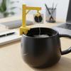 1pc, Creative Mini Crane-Shaped Tea Bag Holder Reusable Cup Edge Anti-Drop Tea Bag Hook Home Office Tea Bag Fixing Clip