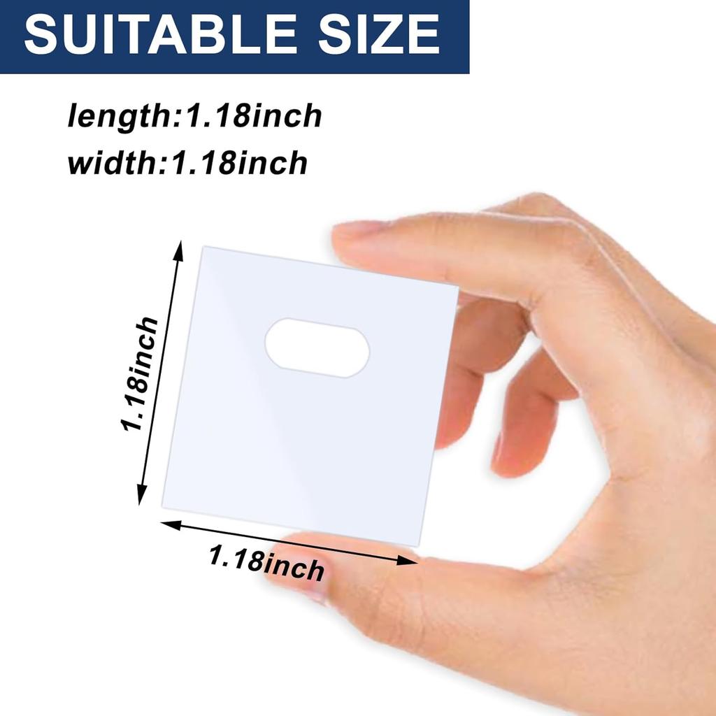 Vivinin 1.18×1.18in Vertical Blind Repair Piece 90P, White