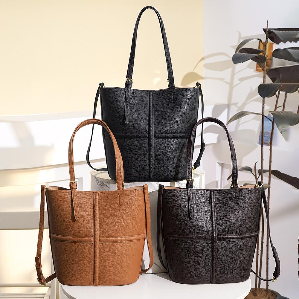 Tote Bag, New High-end Style, Large Capacity Commuting Bag, Simple Bag, Women's Fashionable Baby and Mother Shoulder Bag
