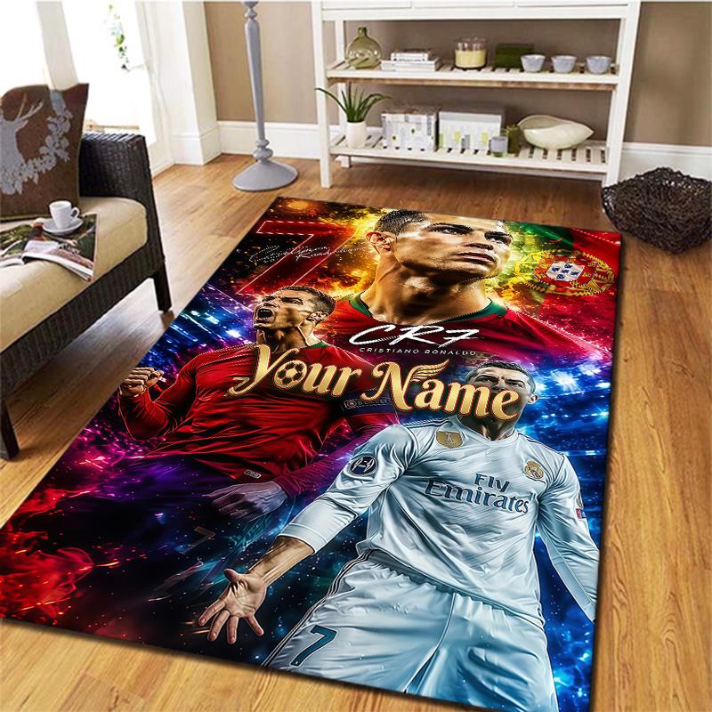 Cr7 Custom Name Carpet Rug For Living Room Bedroom Home Sofa Decoration Kids Play Nonslip Floor Mat