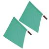 2Pcs Referee Official Flags Stainless Steel Pole Sports Competition Linesman Hand FlagGreen