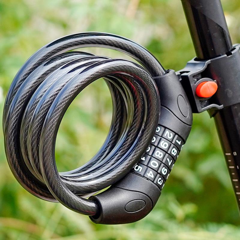 Portable Anti-Theft 4-5 Digit Combination Bicycle & Electric Vehicle Chain Lock