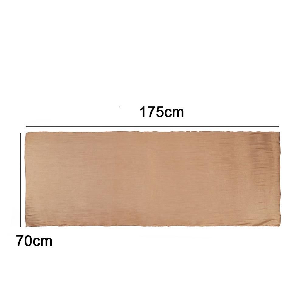 Solid Color Silk Scarf Chiffon Ramadan Long Scarf Fashion Sunscreen Headscarf  Outdoor