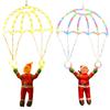 Christmas Parachute Light with Santa Claus Waterproof 8 Modes LED Christmas Hanging Light for Indoor Outdoor Window Wall Garden Xmas Tree Decor