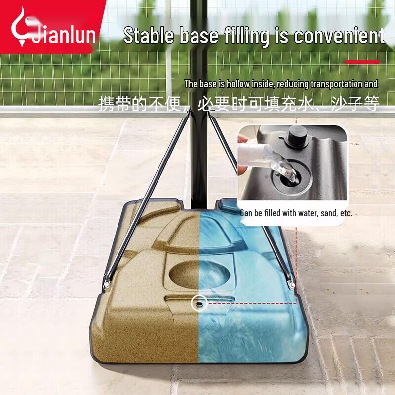 JEEANLEAN Adjustable Mobile Basketball Hoop