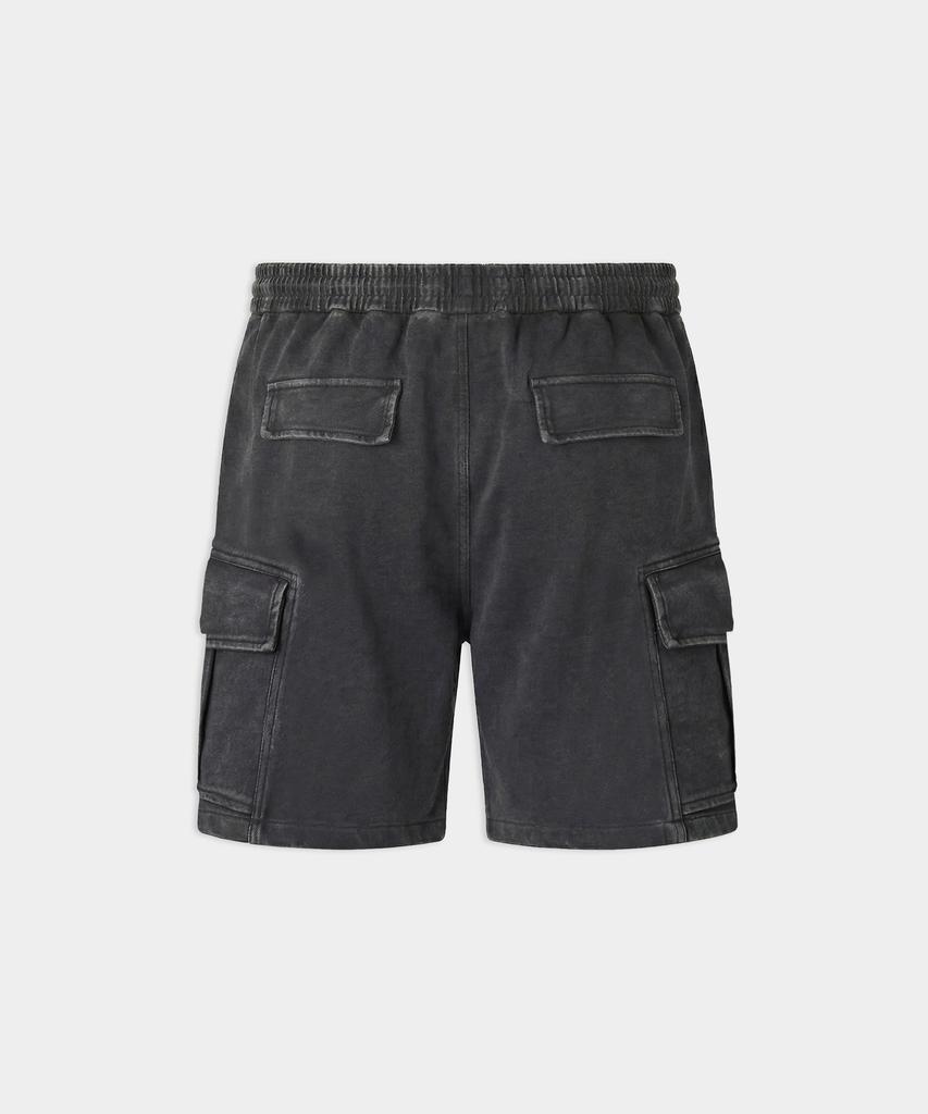 BIRBANTE Garment-Dyed C.L Fit Cargo Half Pants - Charcoal