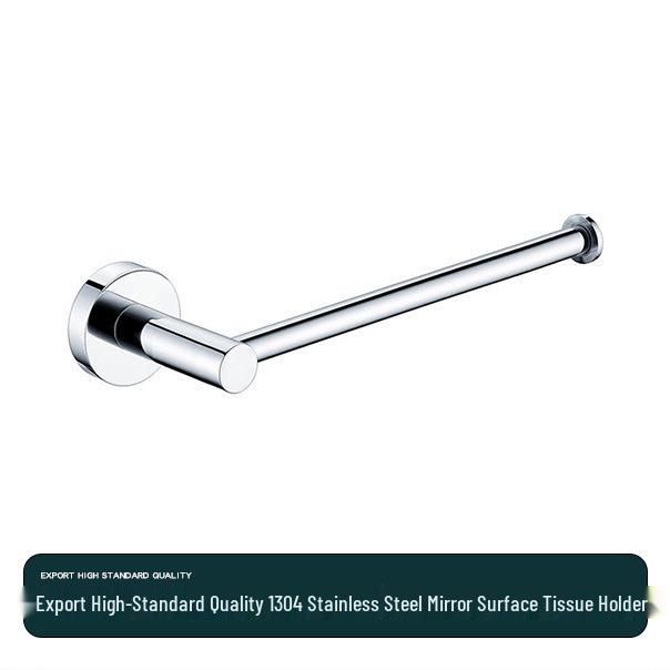 Stainless Steel Bathroom Towel Rack Set with Mirror Shelf & Nail-Free Installation