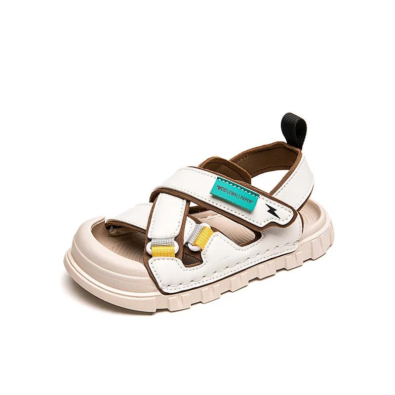 Sandalias Boys Fashion Sandals Summer Breathable Beach Shoes Non-slip Soft Sole Sport Flat Baby Toddler Sandals Kids Casual Shoe