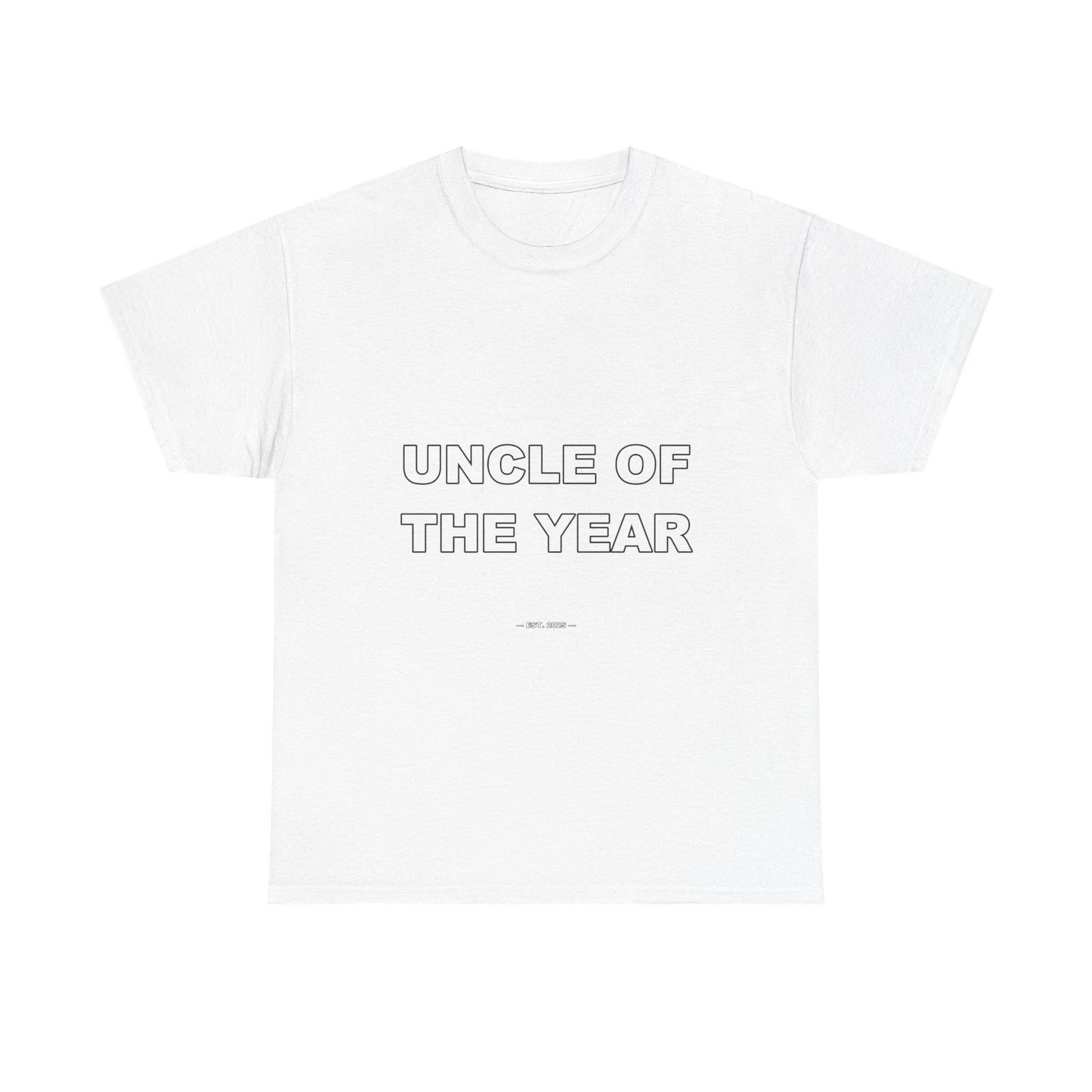 Uncle Of The Year - Funny Unisex T-Shirt Gift Idea XL