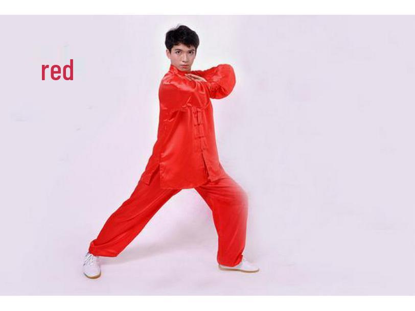 

Форма для цигун тайцзи для среднего и пожилого возраста: Костюм для утренней зарядки и занятий боевыми искусствами XL красный