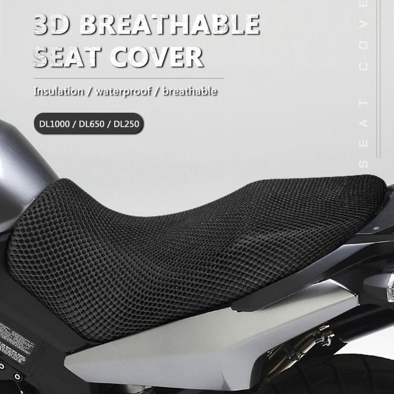 For Suzuki V-Strom VStrom DL650 DL1000 DL250 DL 650 1000 Nylon Fabric Saddle Seat Cover Motorcycle Protecting Cushion Seat Cover