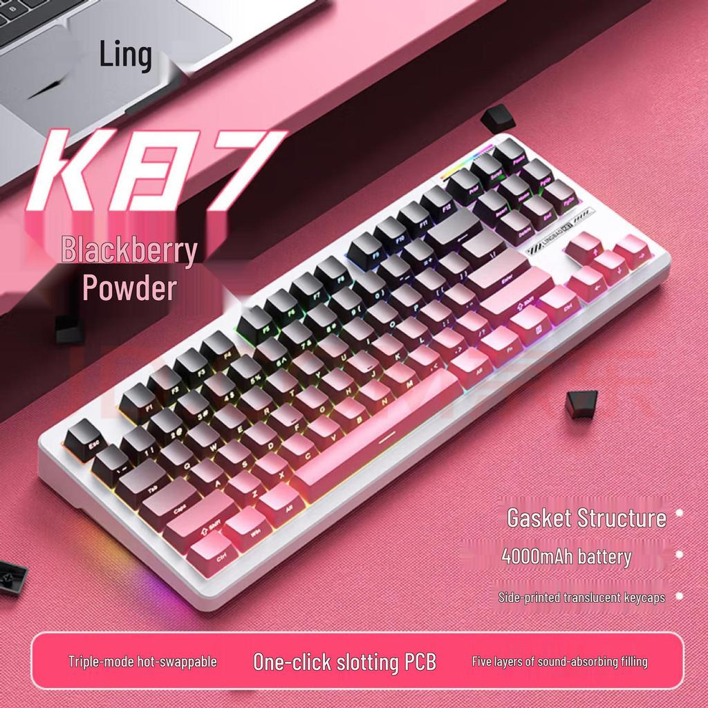 K87 Tri-Mode Customizable Bluetooth Wireless Mechanical Gaming Keyboard