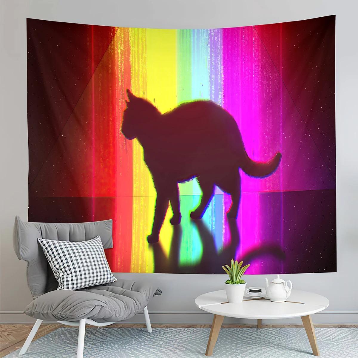 

Гостиная Спальня Гобелен Современный Геометрический Красочный Архитектурный Узор Модный Домашний Декор Гобелен 100x75cm