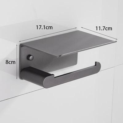 Punch-Free Aluminum Alloy Towel & Paper Holder