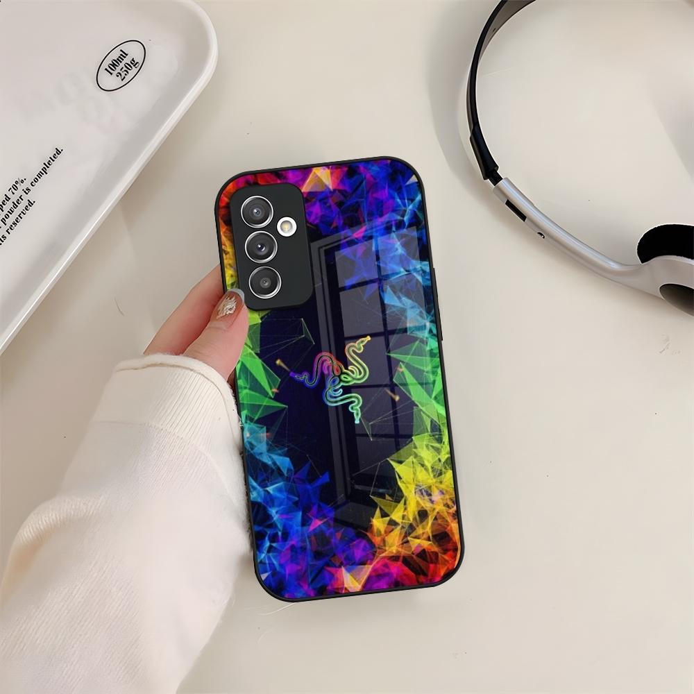 R-Razer Handyhülle Glas Für Samsung S24 S26 S23 S20 S25 S21 S22 Ultra Fe Plus A05 A06 A16 A26 A36 A56 Hülle