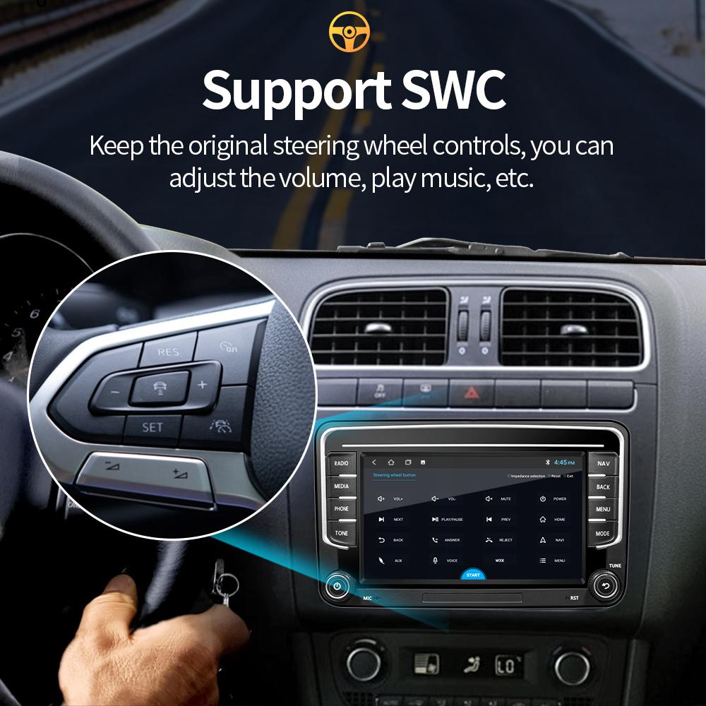 Android13 Car Radio GPS For VW Volkswagen Skoda Octavia Golf 5 6 Touran Passat B6 Polo Jetta 2Din Multimedia Player