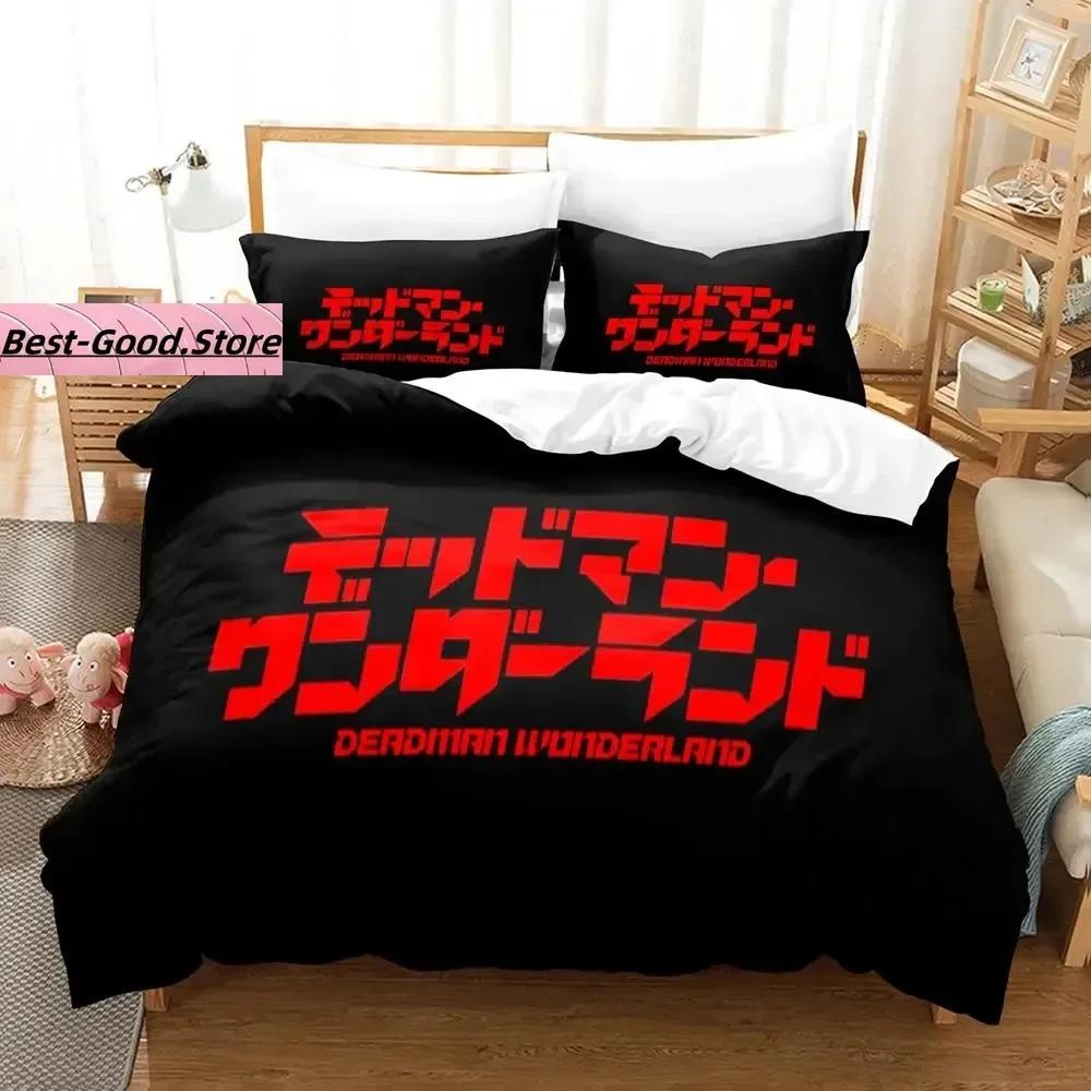 Comforter Deadman Wonderland Bedding Set Single Twin Full Queen King Size Bed Set Aldult Kid Bedroom S 3D Cama De Casal