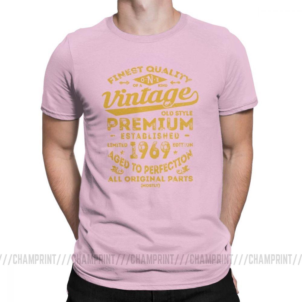 Vintage 1969 Birthday Gift Idea 50 Years Old 50Th Birthday Gift T Shirt For Male O