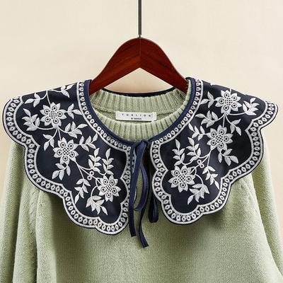 Suéter Decorativo Desmontable con Estampado Floral Falso para Mujer Accesorios para Ropa