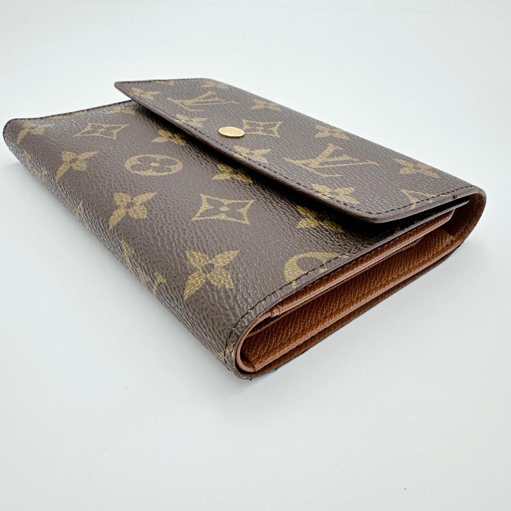 LOUIS VUITTON Monogram Porto Tresor Etuis Tri-fold wallet Monogram canvas M61202 Used