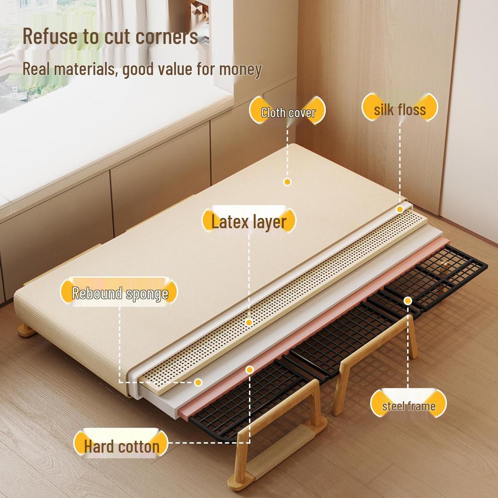 Creative Foldable Sofa Bed - Space-Saving, Thickened, and Comfortable for One Person