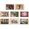 Diamond Painting Wooden Tray with Handle Wooden DIY Diamond Painting Tray Kit Serving Platter for Home Dining and Parties
