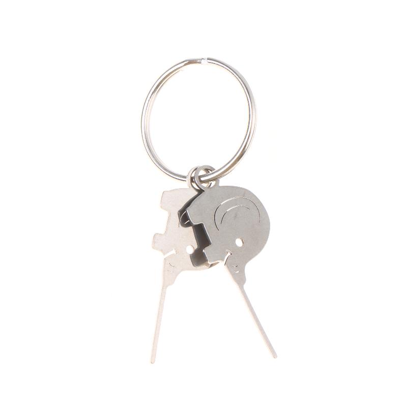 Universal SIM Card Ejector Keychain with Stainless Steel Elephant for Quick Access