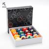 Jinshijian 5.72CM Black Eight Crystal Pool Ball Set