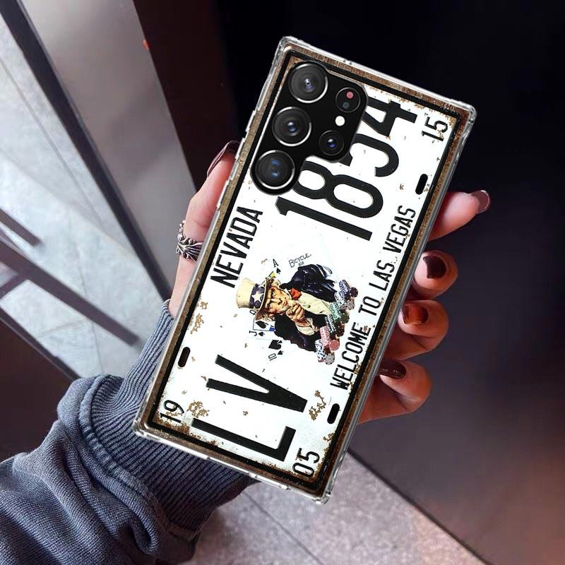 

License New York Plate Number Phone Case For Samsung Galaxy S23 S24 S25 Edge S26 Ultra S22 + S21 Plus S20 FE Cover Silicone Prin Samsung S23 FE