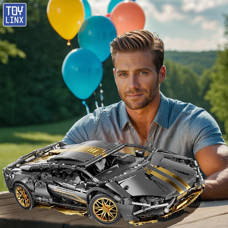 ToylinX Technology  Building Blocks Car Speeding Vehicle Racing Bricks Toys for Children Gift Thanksgiving, Halloween, Christmas