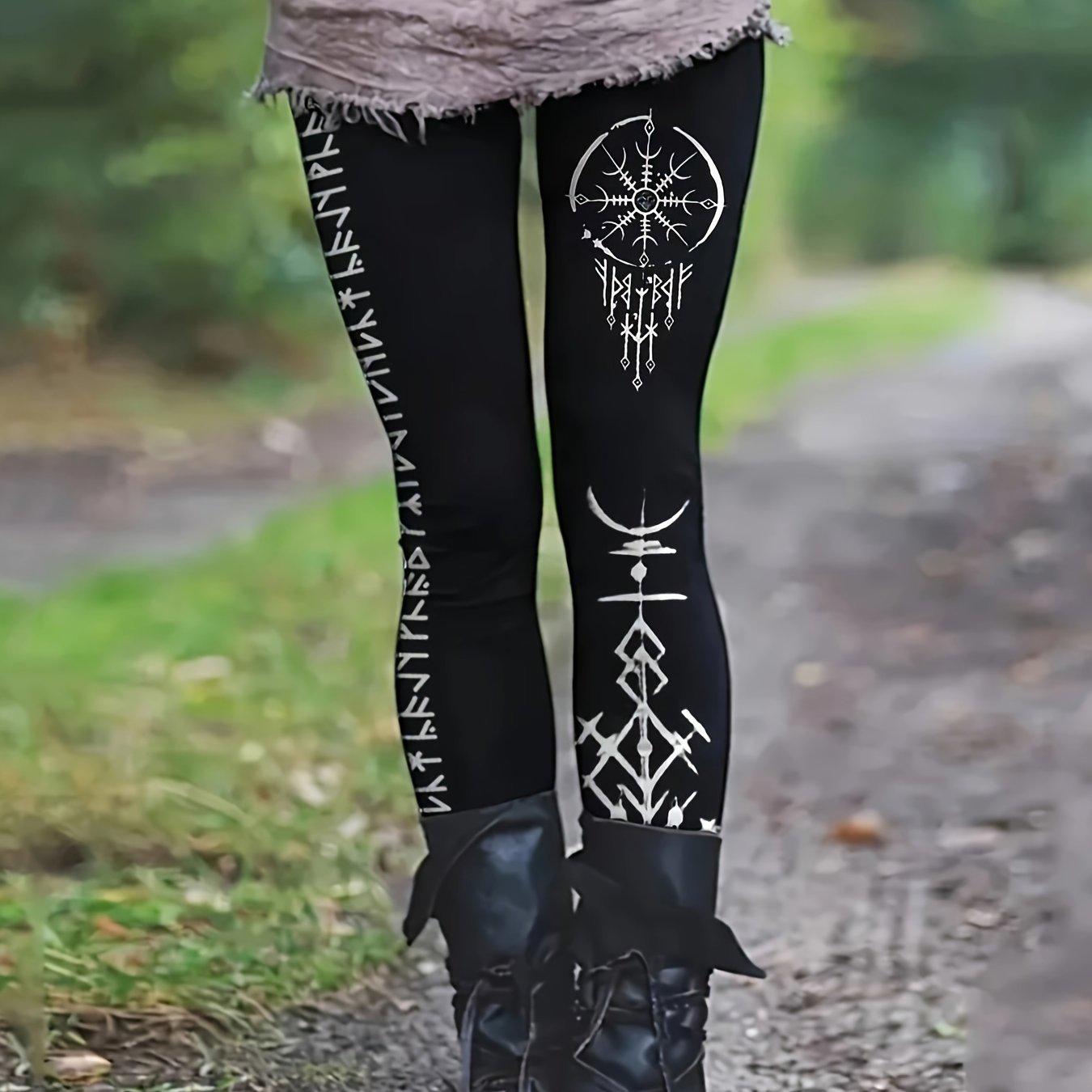 

L 51965 Halloween Printed Leggings - Hot Sale 5XL чорний