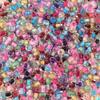 4mm Transparent Dyed Core Glass Seed Beads for DIY Bracelets, 450g Bag
