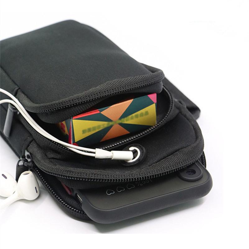 1PC Sports Arm Bag, Running Bag, Double Zipper Outdoor Mobile Phone Bag, Wrist and Arm Bag.