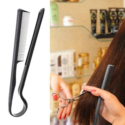 Yousheng Hair Comb V Shape Clip-Type Multi-purpose Comfortable Grip Anti-slip Hair Straighten Reusable Salon Comb Hold Tongs Hair Styling