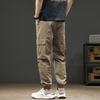 American casual leggings men's new spring and summer new trendy brand loose leggings sports casual tooling trousers