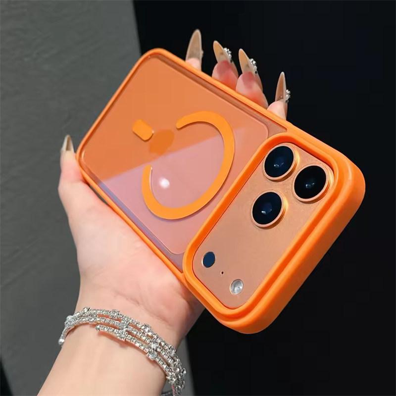 Official Clear Acrylic For Magsafe Case For iPhone 17 Air 16 15 14 13 12 11 Pro Max Plus 16E Magnetic Wireless Charge Hard Cover