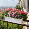 Colorful Rectangular Flower Pot With Tray Plant Pot Quality Garden Planter  Patio