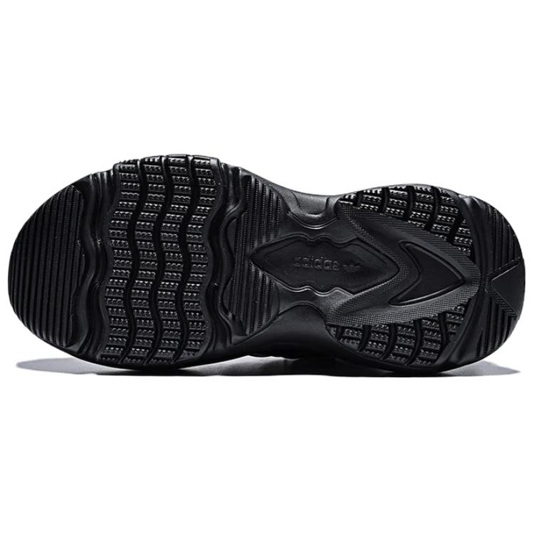 Adidas Originale Ozgaia Bequeme Vielseitige Höhenerhöhende Low-Top Dad Schuhe Damen Sneakers Schwarz KK2748