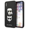 Hülle für iPhone XS Max Karl Lagerfeld Hardcase Saffiano Schwarz