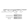 Silver Front Grille SRT Emblem Decal Badge for Charger Challenger SRT