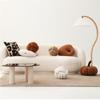 Waist Protective Lamb Velvet Home Decor for Bathroom Throw Pillow Cushion Knotted Ball Backrest