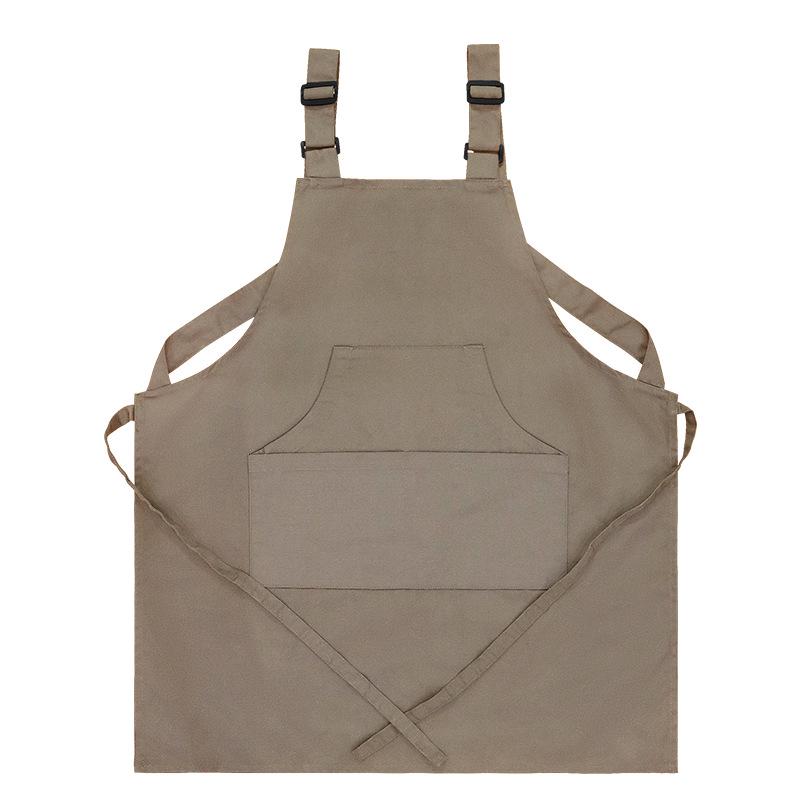 Custom Logo Waterproof Canvas Apron for Kitchen, Coffee, Pet, and Barber Shops