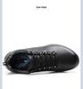Jinhua 3515 Men's Genuine Leather Black Casual Shoes - Breathable, Soft Sole, Versatile Style