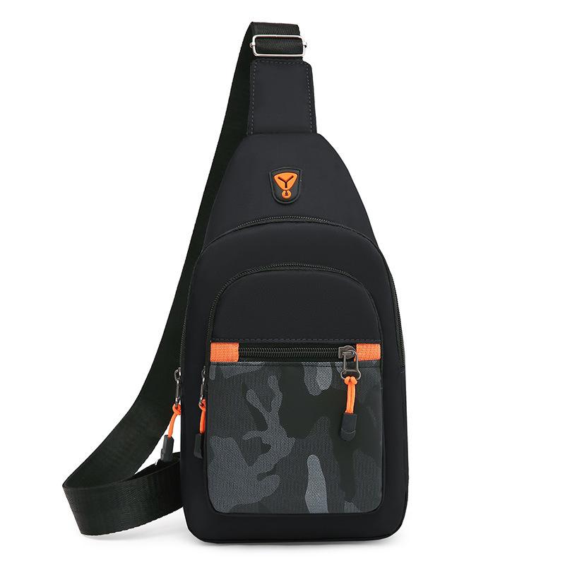

TS JYL laptop bag,Men Chest Bag Large Crossbody Phone Holder Multi Travel Leisure Bag OneSize чёрный
