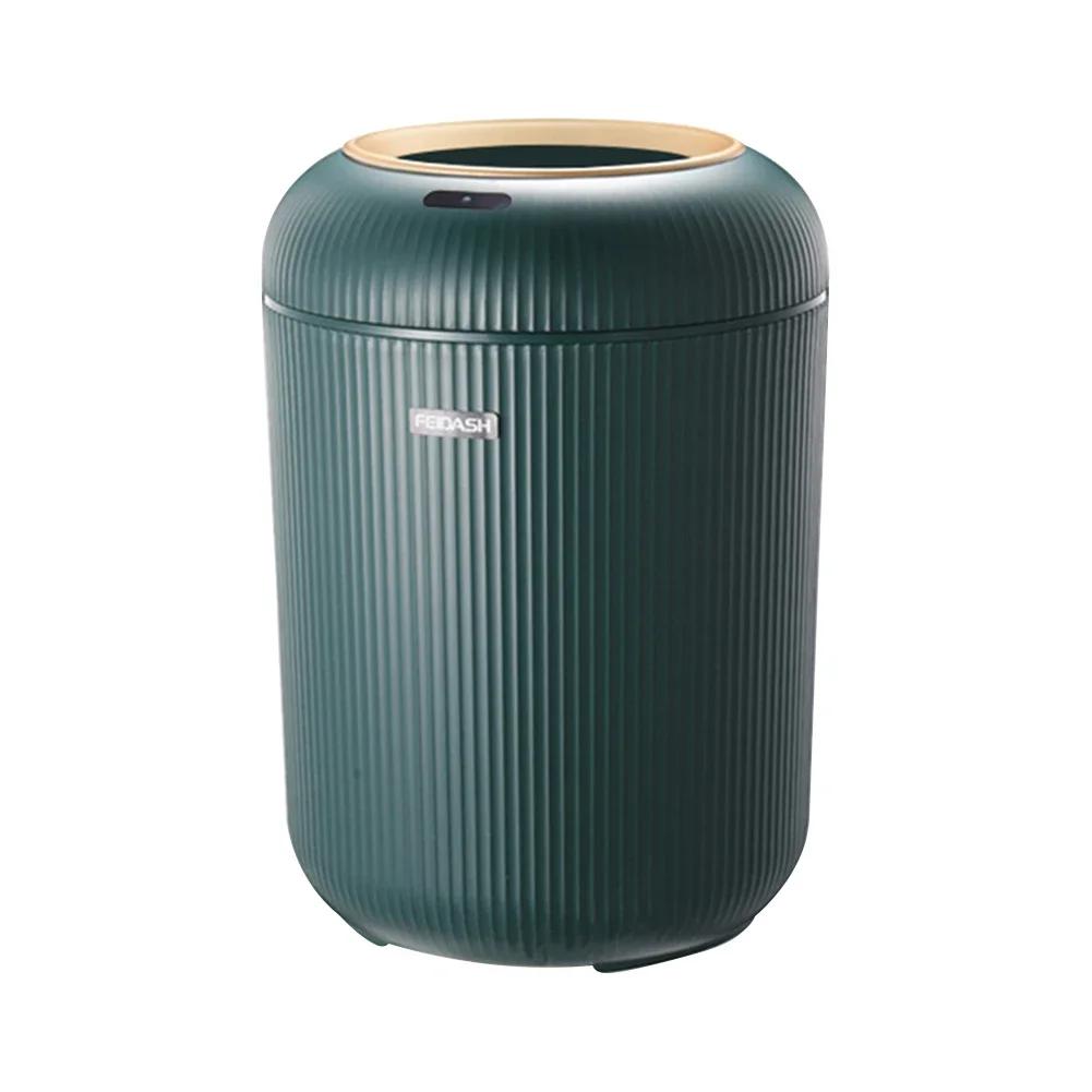 

Automatic Sensor Kitchen Trash Bin 9.5L/10L Trash Can Dispenser with Lid Non-slip Footbed for Kitchen/Bedroom/Living Room/Office зелений