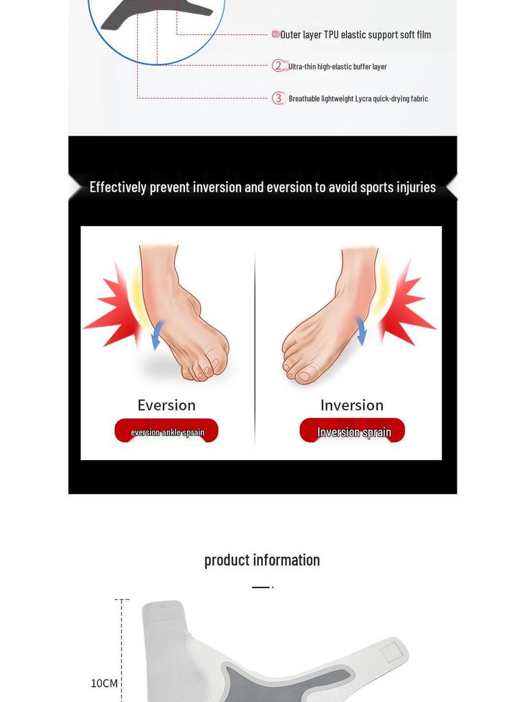 Women's Breathable Ankle Support for Sports, Dance, and Running - Compression Bandage for Sprain Protection