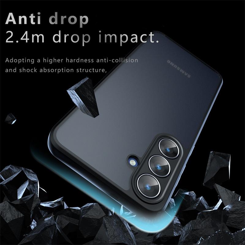 For Samsung Galaxy S25 FE Case Samsung Galaxy S25 FE 5G Cover Bumper Luxury Matte PC + TPU Shockproof Silicone Protective Cover